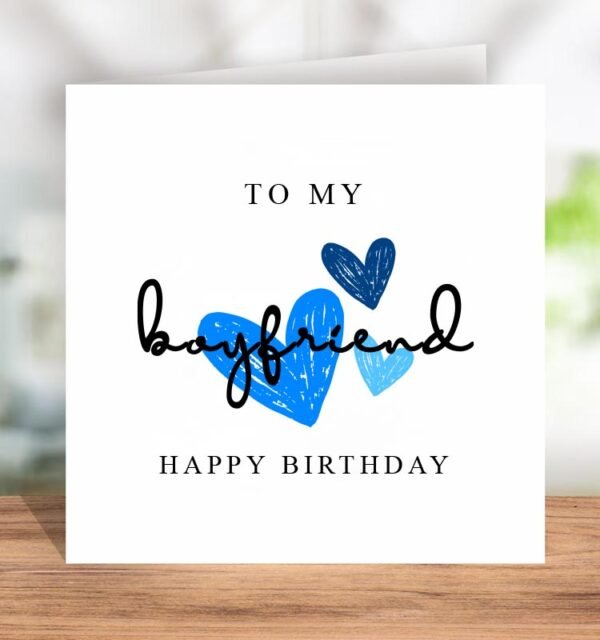 Cute Boyfriend Birthday Card - Image 2