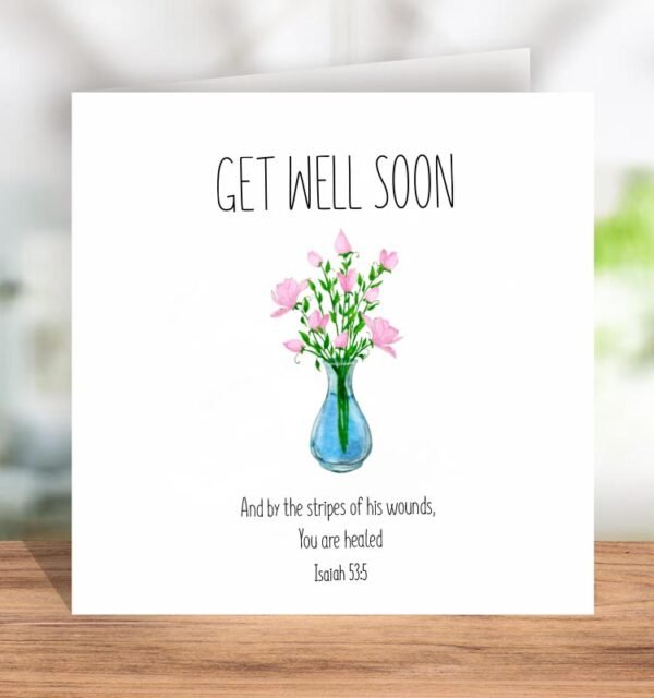 Cute Get Well Soon Greeting Card - Image 2