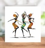 Cute Swahili Dance Greeting Card - Image 2