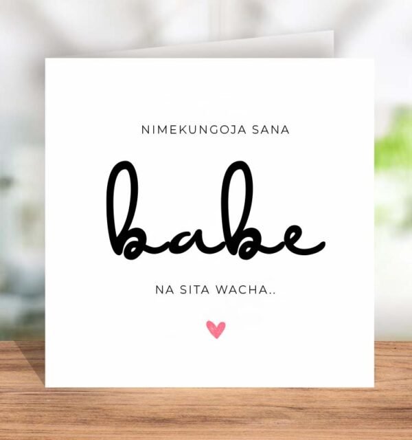Cute Swahili Nimengoja Sana Babe, Na Sitawacha - Image 2