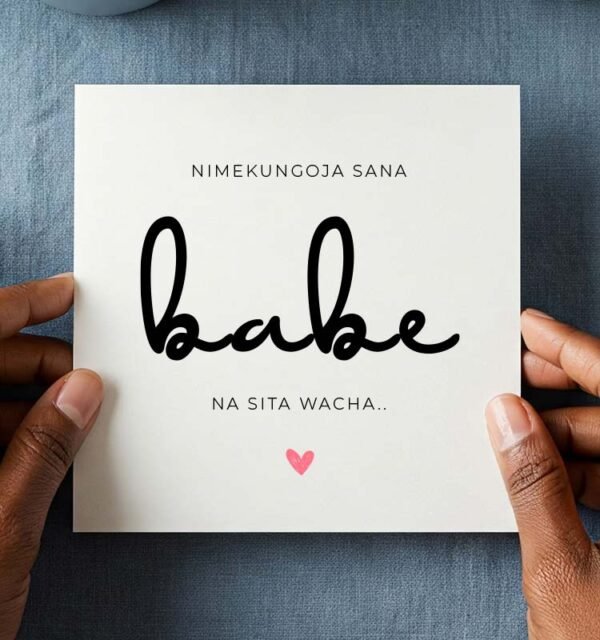 Cute Swahili Nimengoja Sana Babe, Na Sitawacha - Image 1