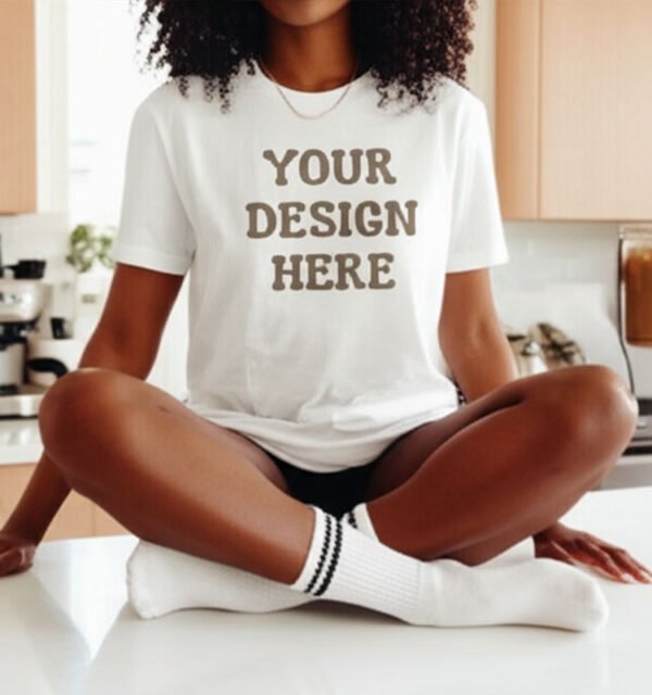 White T-Shirt Female Fashion - Image 1