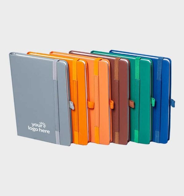 Branded A5 Hard Cover Band Notebooks - Image 5