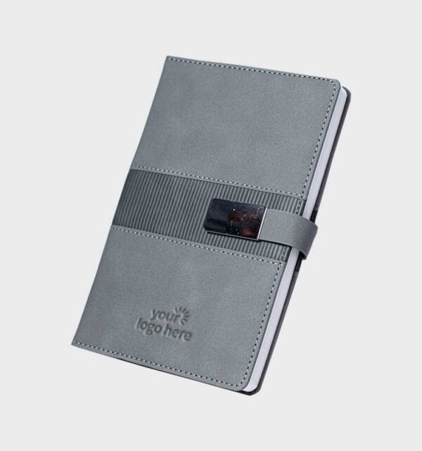 Branded Corporate Executive Notebooks - Silver Buckle - Image 5