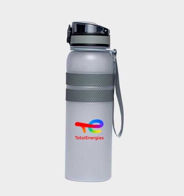 Branded Rubber Plastic Water Bottles - Image 1