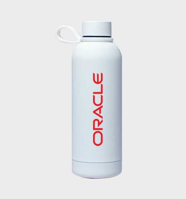 Custom Branded Skinfeel thermal Flasks with Rubber Handle 750ml - Image 1