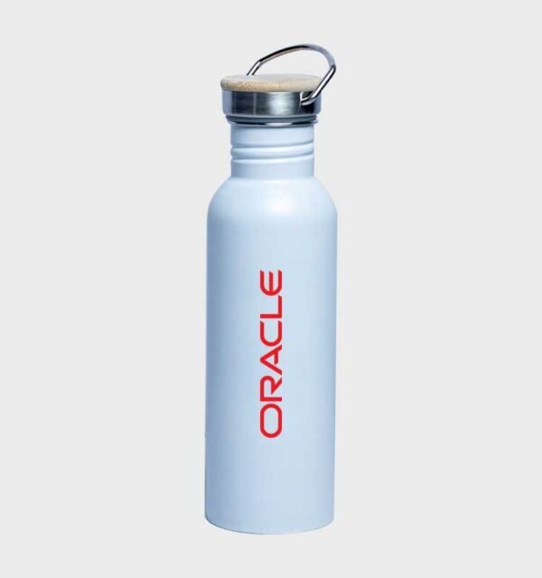 Custom Branded Wooden Lid Water Bottles - Image 1