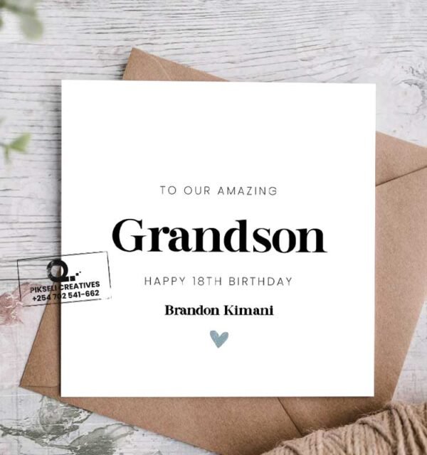 Brandon Kimani's 18th Birthday Greeting Card - Image 1