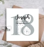 Joseph's 18th Birthday Greeting Card