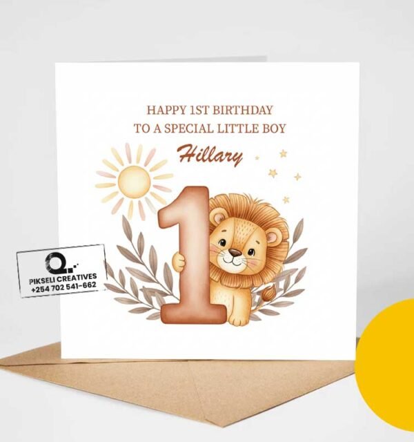 Hillary's 1st Birthday Card - Image 2
