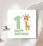 Cute 1st Birthday Greeting Card  - Unisex