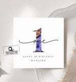 Wanjiru's Cute 1st Birthday Greeting Card - Customized