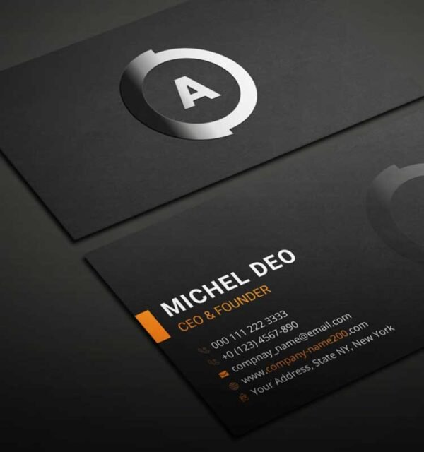 Spot UV Business Cards – Premium Finish for Bold Branding 100Pcs - Image 2