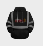 Reflective Hoodie – Black, Warm, High Visibility Workwear