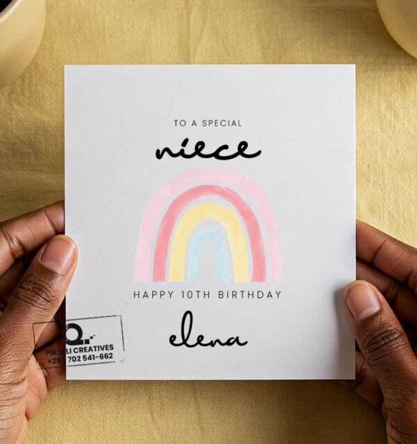 Special 10th Niece Happy Birthday Card - Elena - Image 1