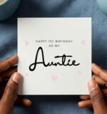 First Birthday as my Auntie Greeting Card