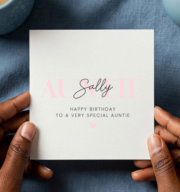 Auntie Sally Birthday Greeting Card - Image 1