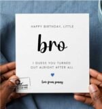 Little Brother Happy Birthday Greeting Card