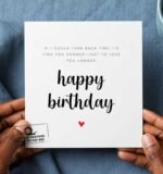 Turn back Time Wife Happy Birthday Greeting Card