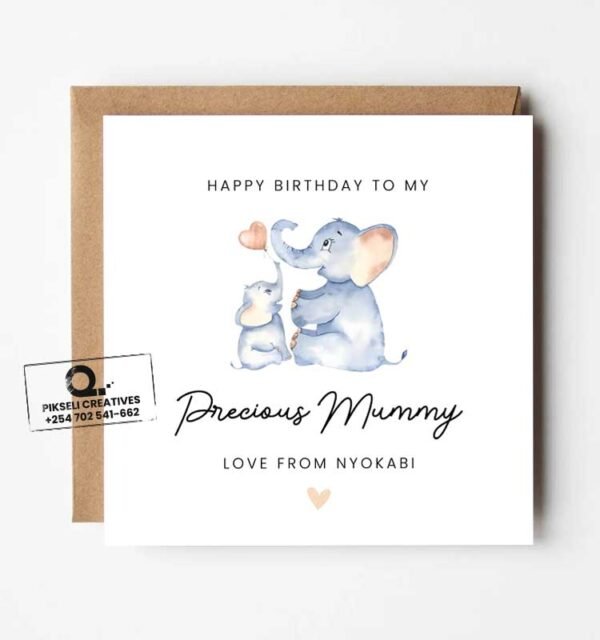 Nyokabi to Mom Happy Birthday Card - Image 1