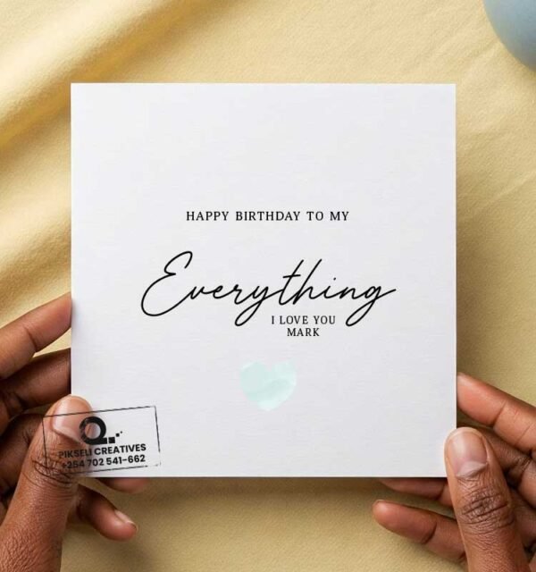 My Everything Husband Greeting Card - Image 1