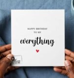 My Everything Wife Happy Birthday Greeting Card