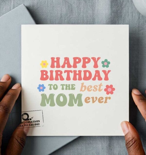 To the best Mom Happy Birthday Card - Image 1