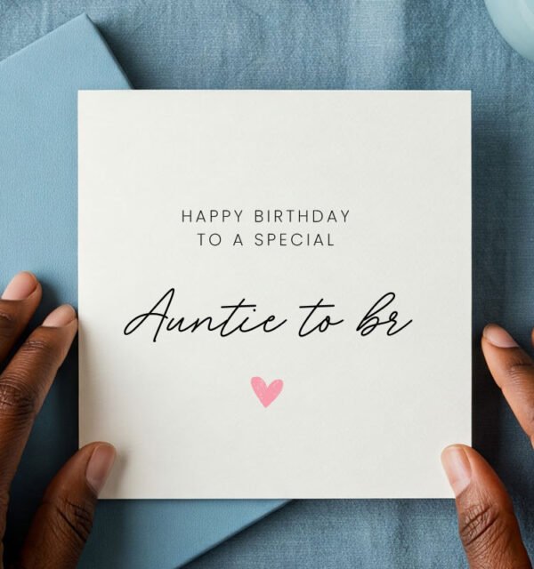 Auntie to be Birthday Greeting Card - Image 1