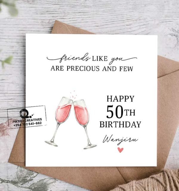 Best Friend Happy Birthday Card - Image 1