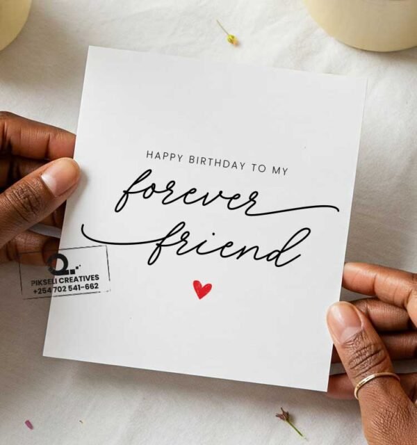 Forever Best Friend Happy Birthday Card - Image 1