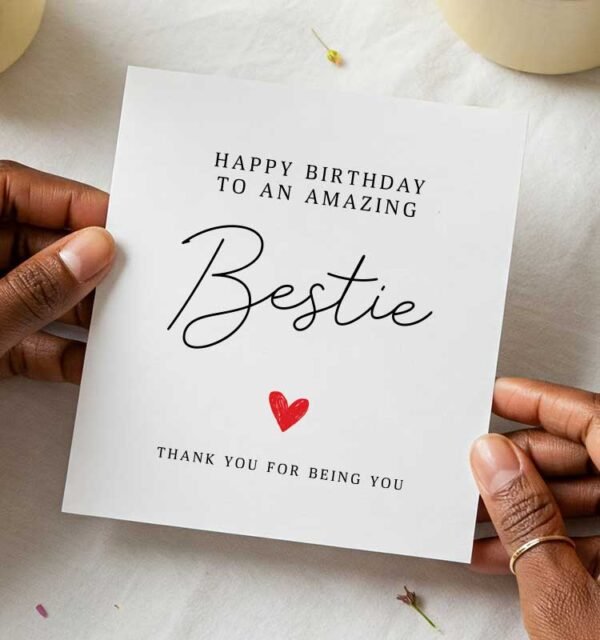 Amazing Best Friend Happy Birthday Card - Image 1
