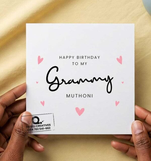Muthoni to Grandma Happy Birthday Card - Image 1