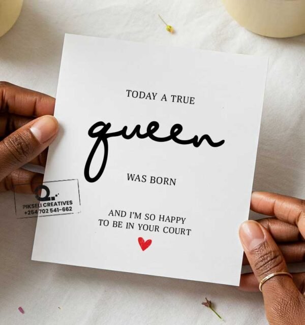 Queen Best Friend Happy Birthday Card - Image 1