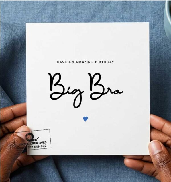 Amazing Big Brother Happy Birthday Greeting Card - Image 1