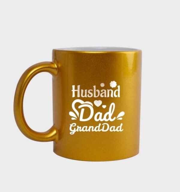 Personalized Gold Mug – Gift for Husband, Dad or Granddad - Image 1