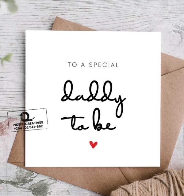Dad to Be Happy Birthday Greeting Card - Image 1