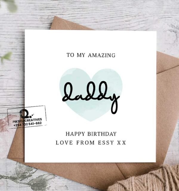 Amazing Dad Birthday Greeting Card - Image 1
