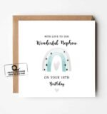 Wonderful Nephew 18th Birthday Greeting Card