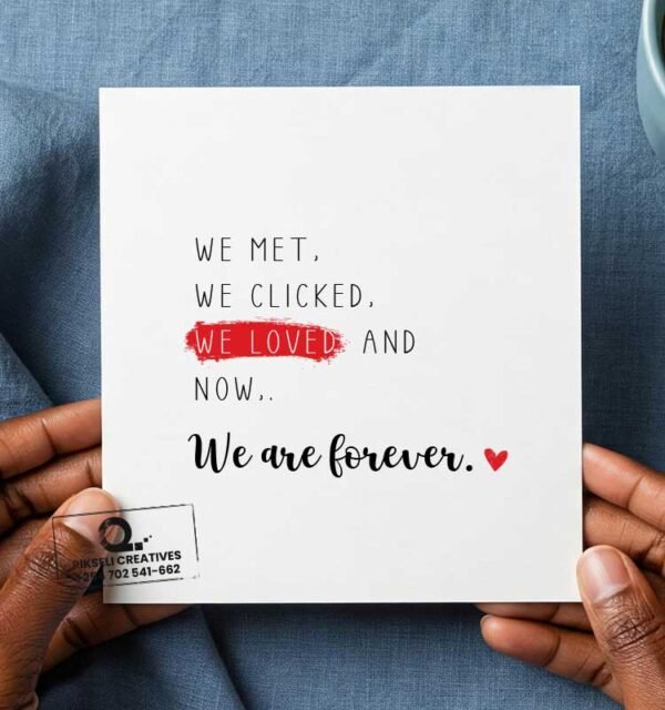 We are Forever Wife Poem Happy Birthday Greeting Card - Image 1