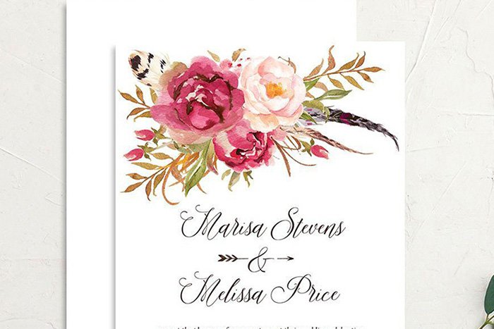 Floral Wedding Invitations Kenya