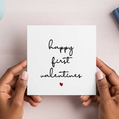 Happy First Valentines Greeting Card - Pikseli