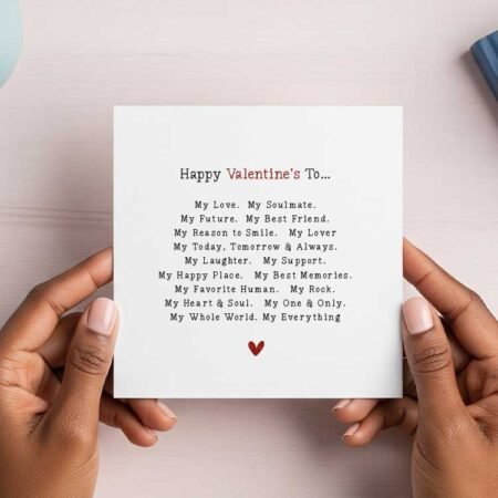 Valentines Day Poem Greeting Card