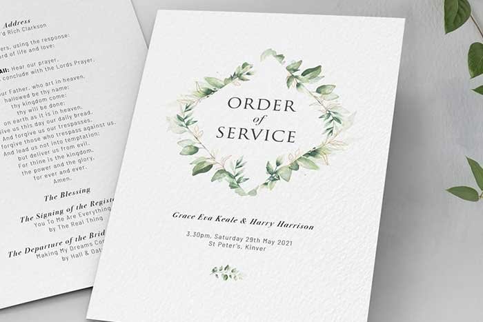 Order of Service Booklets Kenya