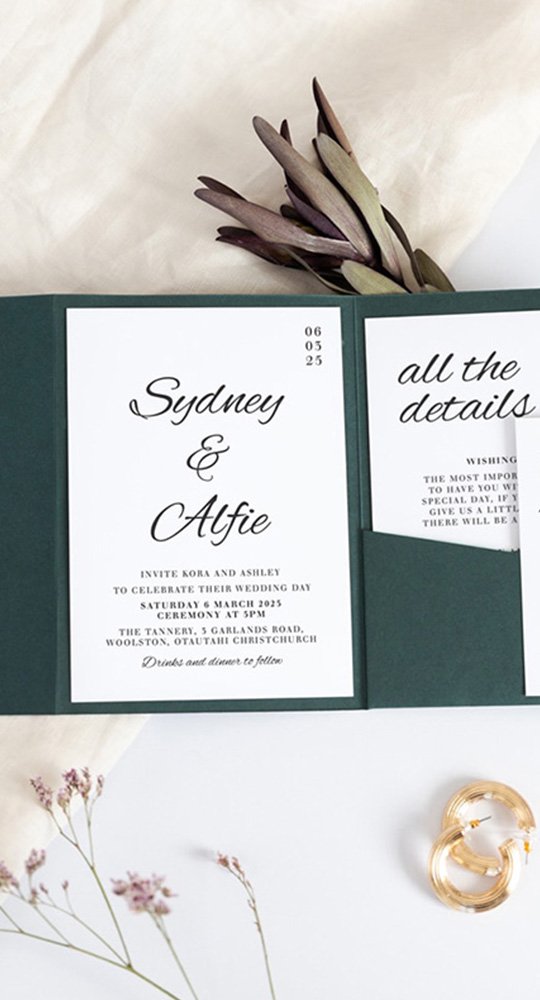 Pocket Fold Wedding Invitations Kenya