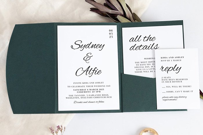 Pocket Fold Wedding Invitations Kenya