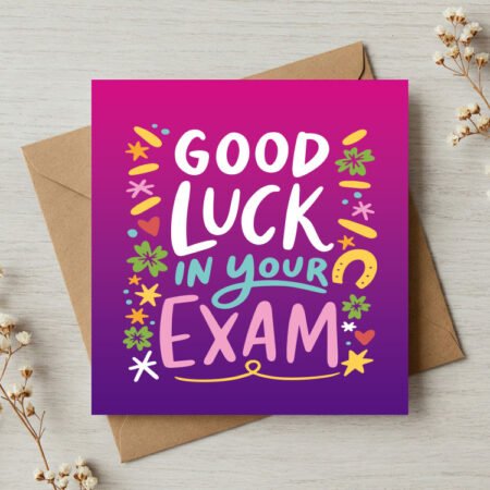 Good Luck Exam Card