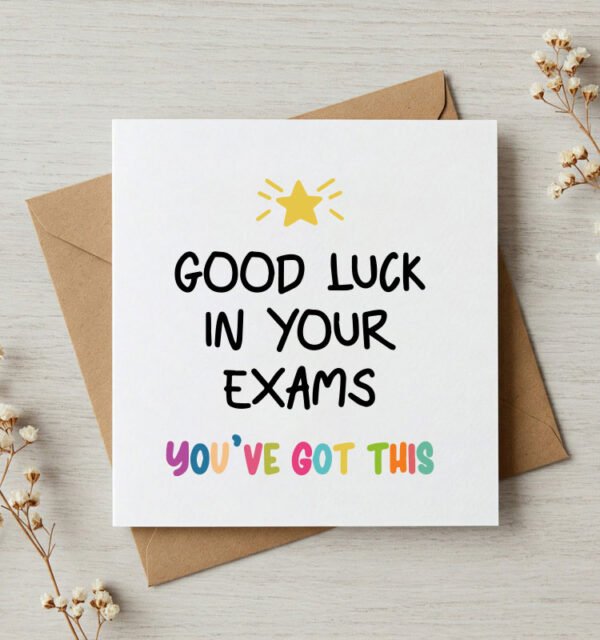 Good Luck in your Exam Success Greeting Card - Image 1