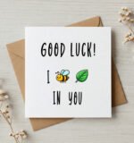 Cute Good Luck Exam Success Greeting Card