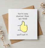 You're way Sharper Exam Success Greeting Card