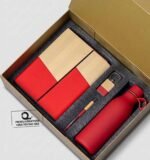 4 in 1 Custom Branded 2 Tone Corporate Gift Set Red